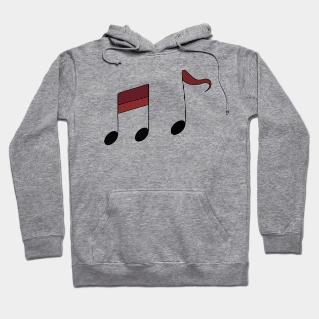 Synchronizing Music (Red) Hoodie by NoNamedSuperhero